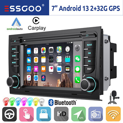 7'' Carplay Für Audi A4 8E 8H B6 B7 Autoradio Android 13 GPS NAVI Bluetooth WIFI
