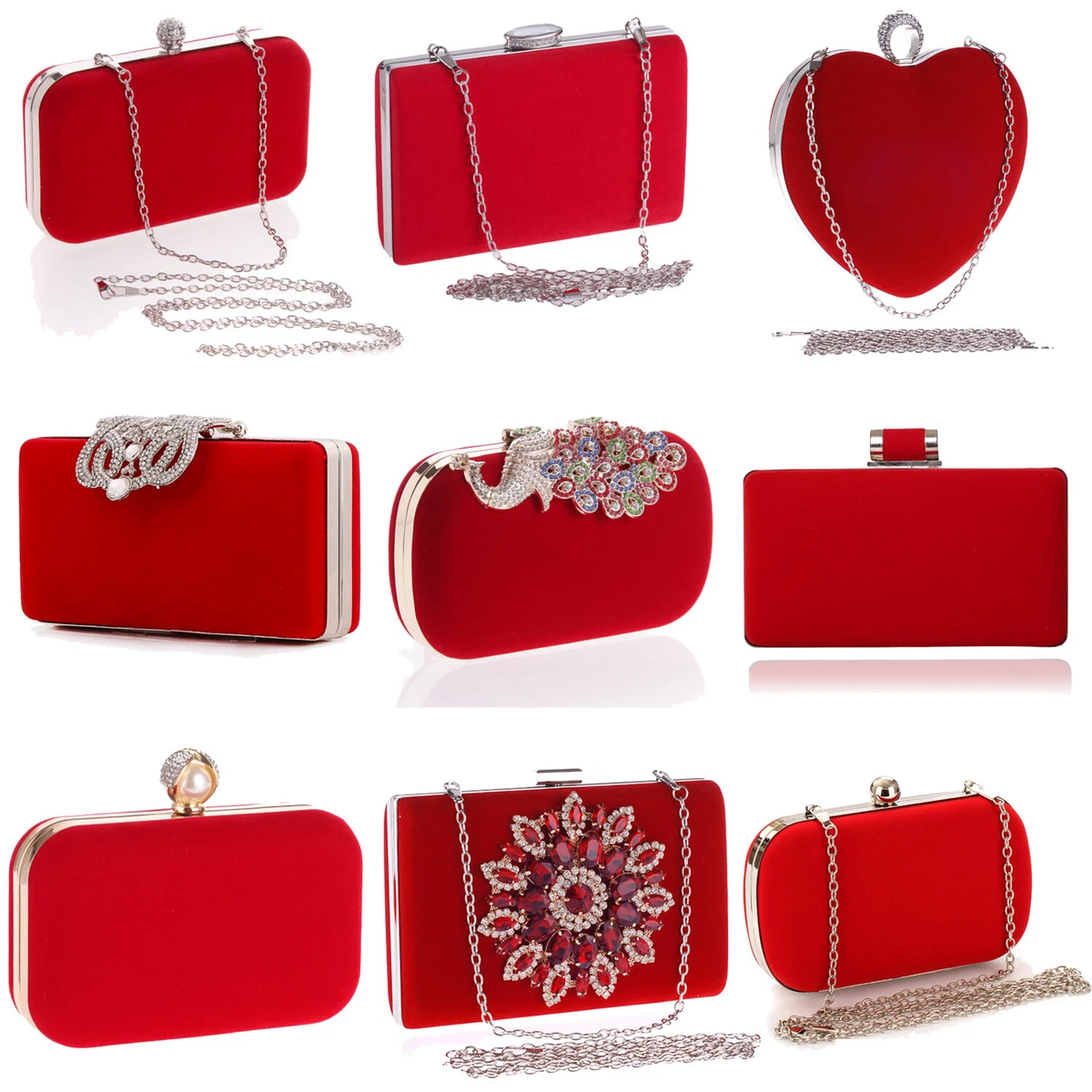 Ladies Vintage Clutch Purse Cocktail Wedding Party Evening Clutch Bag