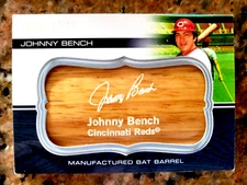 2010 Topps Baseball Bat Barrel Johnny Bench 77/99 REDS #MMB-167