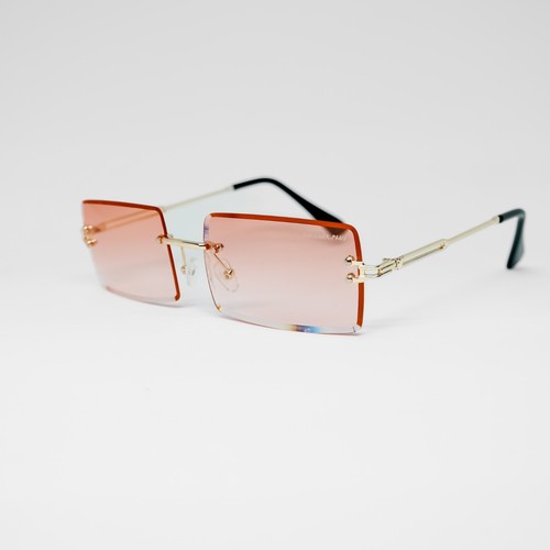 Sonnenbrille Randlos Rechteckig Unisex 15 Farben Rahmenlos Damen Herren Brille - Bild 14 von 26