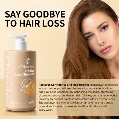 Anti Hair Loss Shampoo,Nourishing Hair Growth Ginger Shampoo for