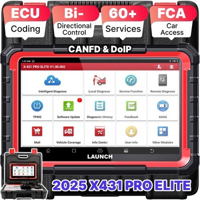 2026 LAUNCH X431 Pro Elite PRO5 OBD2 Diagnosegerät ALLE SYSTEM ECU Key Codierung