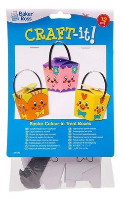 Baker Ross Ostern Farbe Leckerli Boxen Kinder Basteln Osterei Jagd AW142 Neu