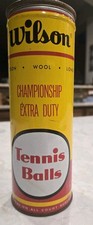 Vintage Wilson Championship Tennis Balls In Metal Can No Key