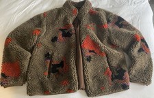 Zara Fleece Jacket, Brown, Size XL