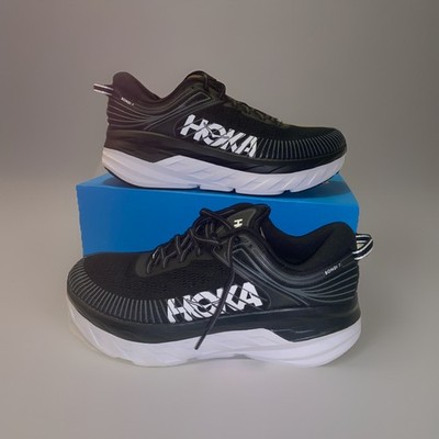 HOKA Bondi 7 Women s US 10 Black/White   Brand New in Box with Original Inserts