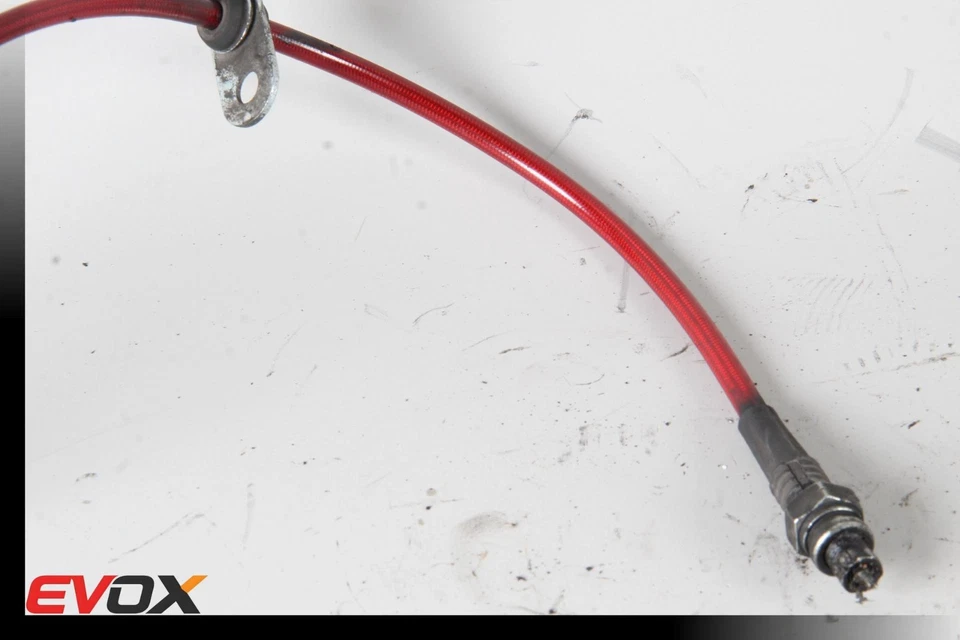 08-15 MITSUBISHI LANCER EVOLUTION EVO X FRONT BRAKE LINE HOSE OEM - Image 3 of 4