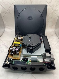 SEGA Dreamcast DC Console Battery mod Black Smoke Shell Replaced [Maintained]