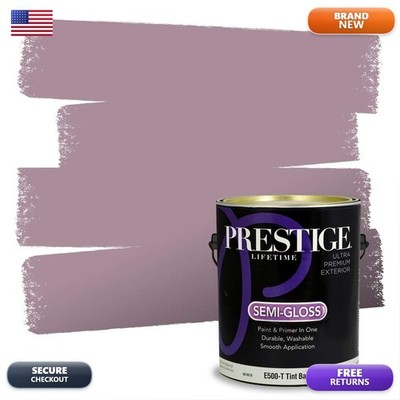 PRESTIGE E500-T-SW6283 Exterior Paint Primer 1-Gallon Semi-Gloss Thistle