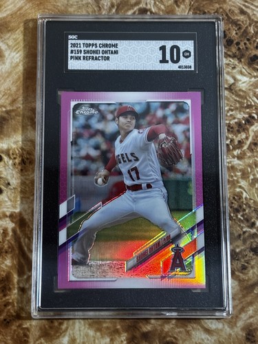 2021 Topps Chrome Pink Refractor SHOHEI OHTANI Gem Mint 10 BEAUTIFUL CARD!