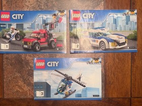 Lego City Instruction Manual Only Lot 60141, 60124, 60139 & 60100