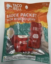 Taco Bell Fire Sauce Packet Slow Rise Squishy 