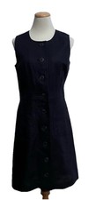 TORY BURCH Navy Blue Linen Dress 4