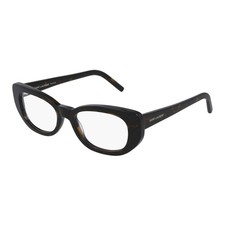 NEW Saint Laurent SL316BETTY 002 Women Eyeglasses Shiny Dark Havana Acetate