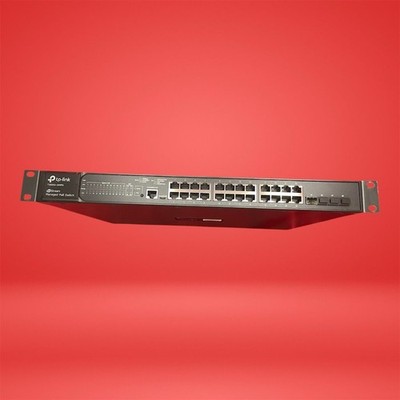 TP-Link T2600G-28MPS 28-Port Gigabit PoE+ Managed Network Switch Rack Mount