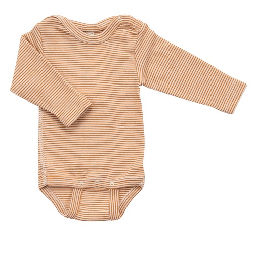 Body de bebé Lilano manga larga lana merino/seda kbT, grueso 210 g/m² - Imagen 12 de 12