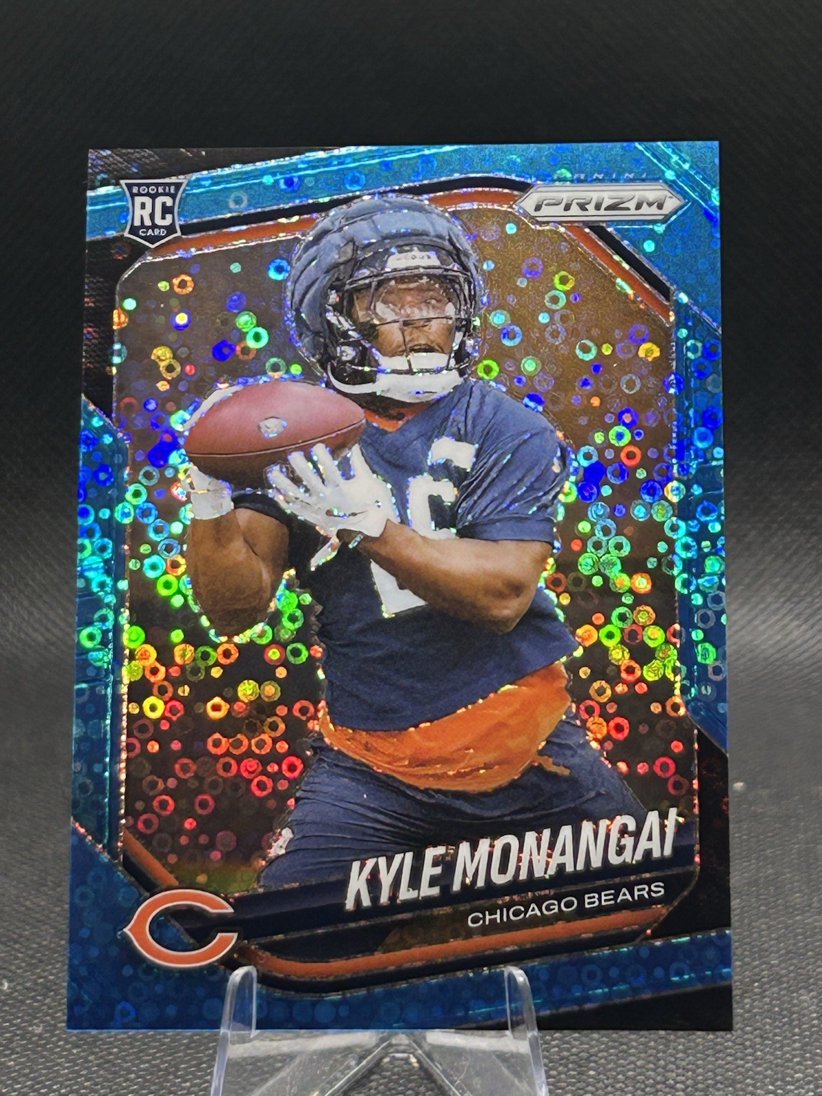2025 Panini Prizm No Huddle Kyle Monangai Rookie /125 Blue Disco #348 (RC) 2483
