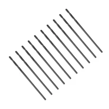 10Pcs 1mm Twist Drill Bits High-Speed Steel Black Oxide Coating for Metal Wood