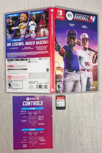 Super Mega Baseball 4 (Nintendo Switch) Complete w/ Insert