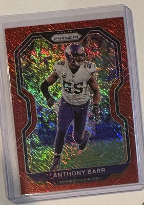 2020 Prizm Red Shimmer #ed /35 Anthony Barr Minnesota Vikings UCLA