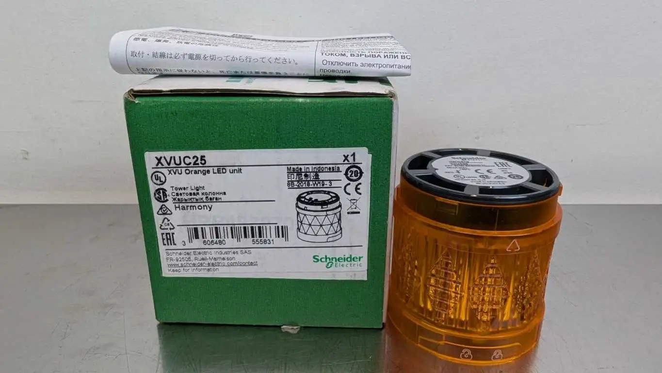 Schneider Electric XVUC25 Tower Light 24VAC/DC 40mA Orange