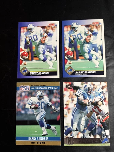 Barry Sanders lot Of 4 - Picture 1 of 5
