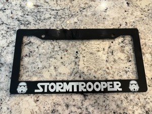 STAR WARS IMPERIAL" License Plate Frame, Custom Made Of Chrome - Foto 8