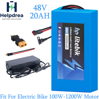 48V 20Ah ebike Battery Li-ion battery for electric bicycle 0-1200W Motor 30A BMS