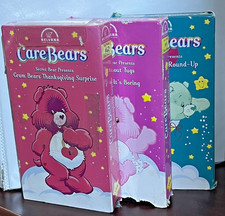 Care Bears Vintage set of 3 Vintage VHS Tapes