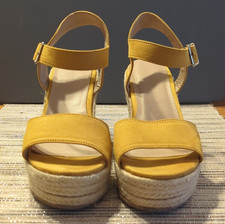 Charlotte Russe Yellow Faux Suede Platform An...