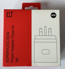 OnePlus SUPERVOOC Caricatore 80W - Spina UK 3 Pin - Adattatore Type-A USB - Bianco - Nuovo