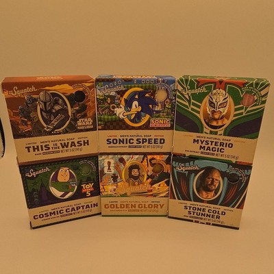 LOT OF 6 Bars of Dr. Squatch Soap ** Limited Edition Variety**