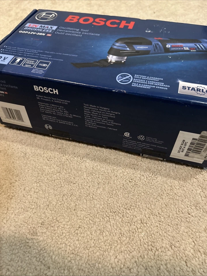 Bosch GOP12V-28N 12V Max EC Brushless Starlock Oscillating Multi-Tool Tool Only - Image 2 of 2