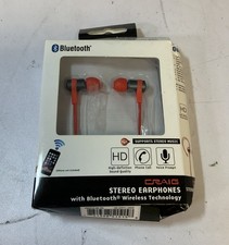 Craig CBH515-OD-RD Stereo Earphone with Bluetooth Wireless Technology "H7C"