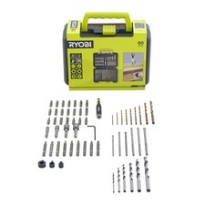 Ryobi RAK60DDF Kit 60pezzi Punte-Inserti accessori Trapano Avvitatore+ Valigetta