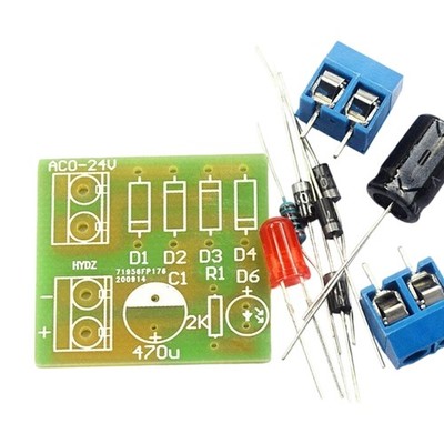 DIY Bridge Rectifier Board Circuit Module Converts Power 3 V To 18V Input