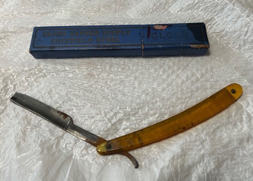 VINTAGE J.A. HENCKELS GOLD BUG STRAIGHT RAZOR | eBay