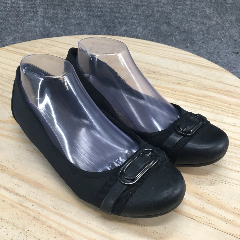 Zapatos Baretraps Mujer 8.5 M Markie Informales Sin Cordones Ballet Planos Tela Negra Foto 4 de 4
