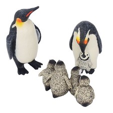 Penguins Animal Model Highly Simulation Wildlife King Penguin Mother and Child