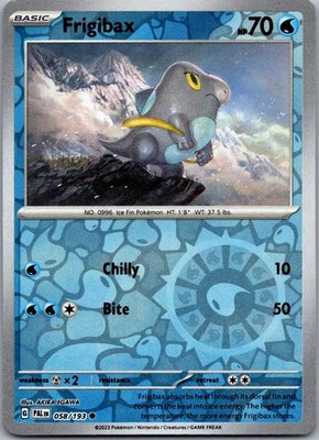 Frigibax - Reverse Holo Common SV02: Paldea Evolved 058/193 LP