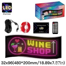 Car Windshield LED Sign 32 96 Pixel App Control Programmable Flexible Led Screen