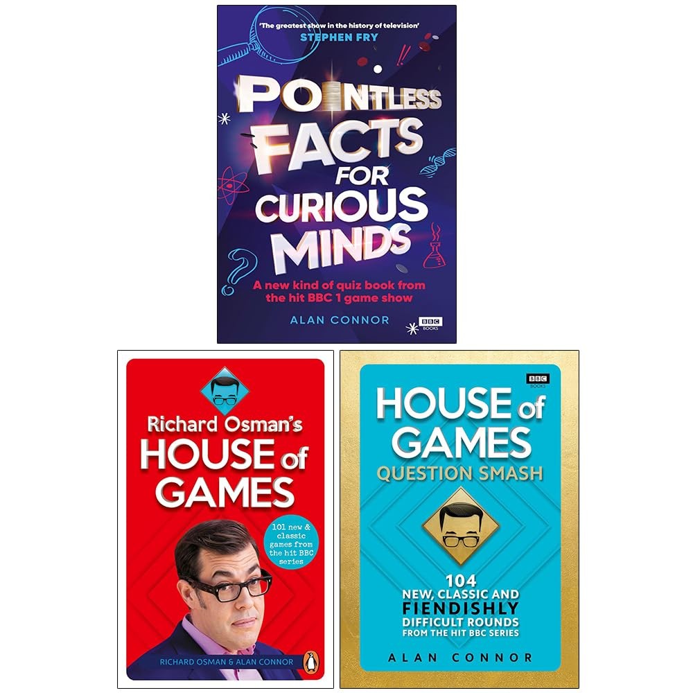 Pointless Facts for Curious Minds, Richard Osman's House of Games 3 Books Set