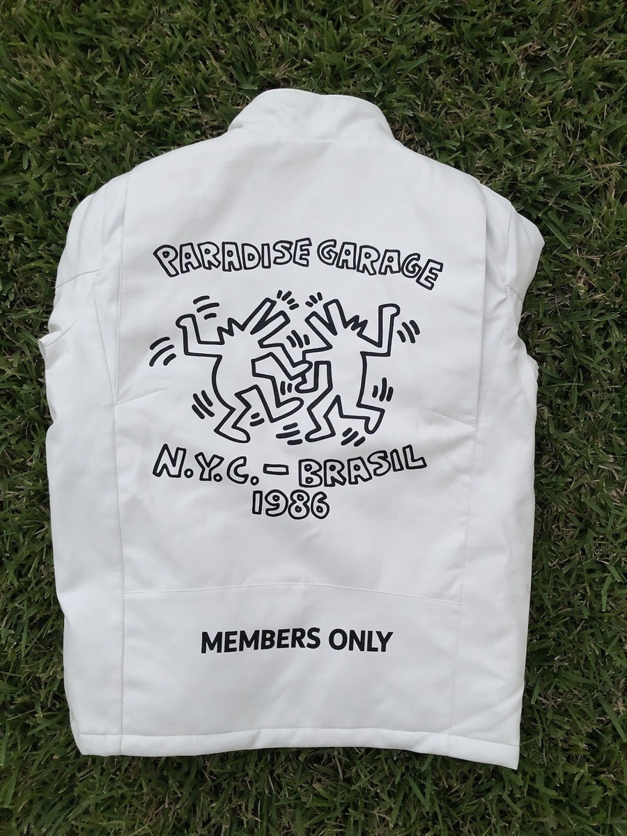 Keith Haring x Members Only Graphic Faux Leather Jacket Size L