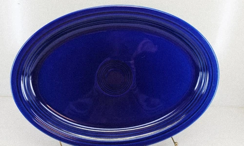 EXTRA large OVAL SERVING turkey PLATTER twilight blue FIESTA 19 1/4" LARGE