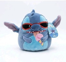 Disney Squishmallows Summer Stitch 8" Plush Toy with Sunglasses  Ice Cream Co