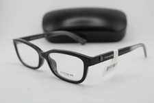 NEW COACH HC 6147U 5002 BLACK CLEAR AUTHENTIC EYEGLASSES 54-15