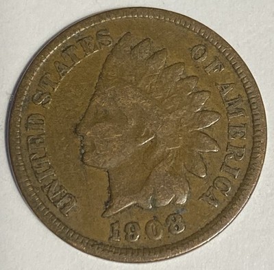 1908 Indian Head Cent ENV411