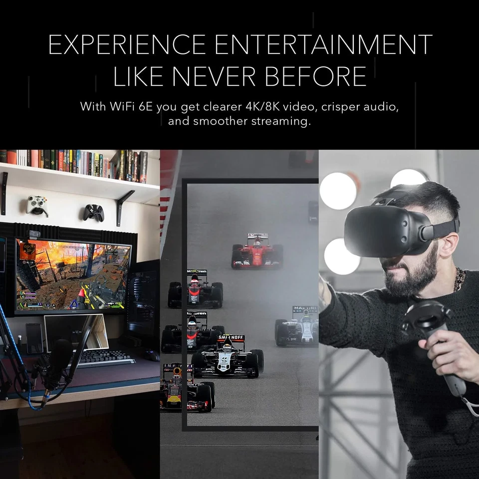 NETGEAR Nighthawk WiFi 6E Router - Ultra-Fast 12-Stream Speed - Image 2 of 4