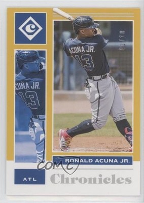 2021 Panini Chronicles Gold 1/10 Ronald Acuna Jr #12 0m4q