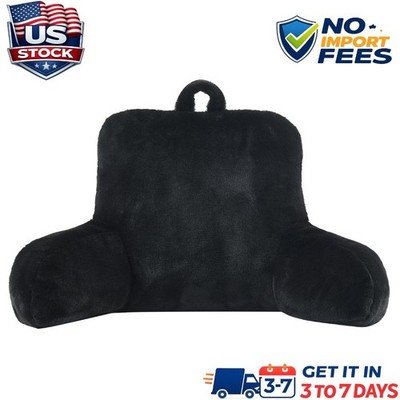 Plush Backrest Pillow Bed Cushion Support Reading Back Rest Arms Chair Lounger